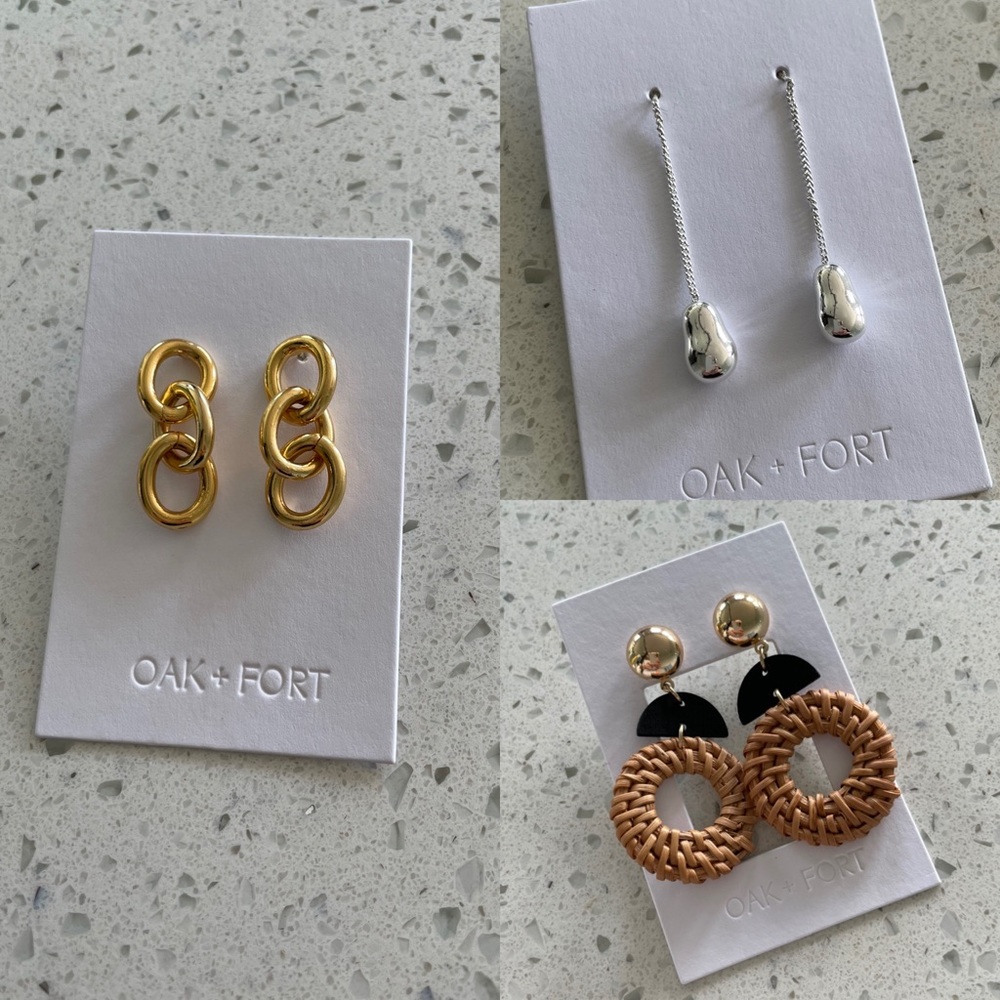 Oak + Fort Earrings Lot